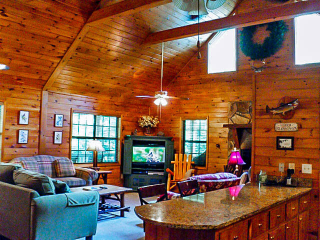 View of inside one of our cabins